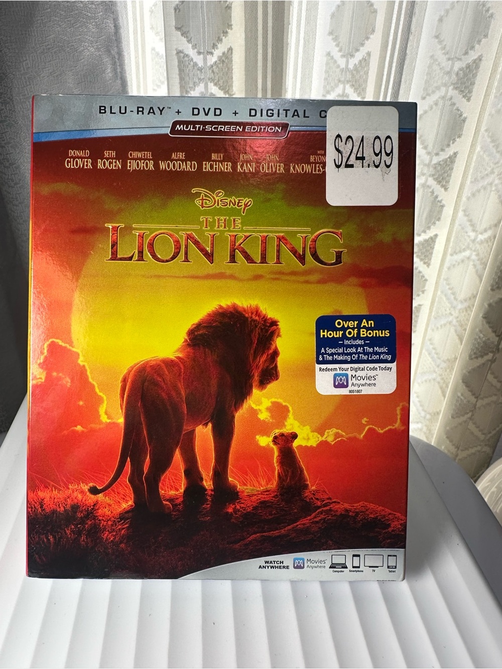 Disney The Lion King Blu-ray + DVD + Digital Copy - Red, Orange, Yellow Artwork